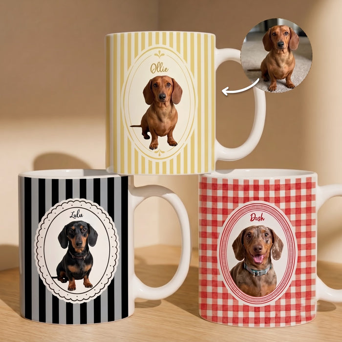 Personalized Dachshund Photo Mug, Dachshund Gifts