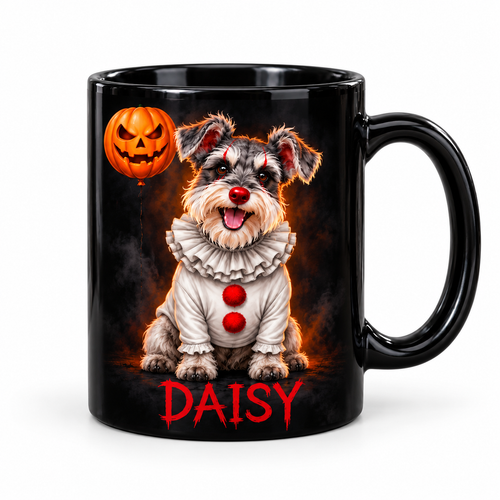 Custom Dog Photo Mug – The Carnival Clown | Sipengrave