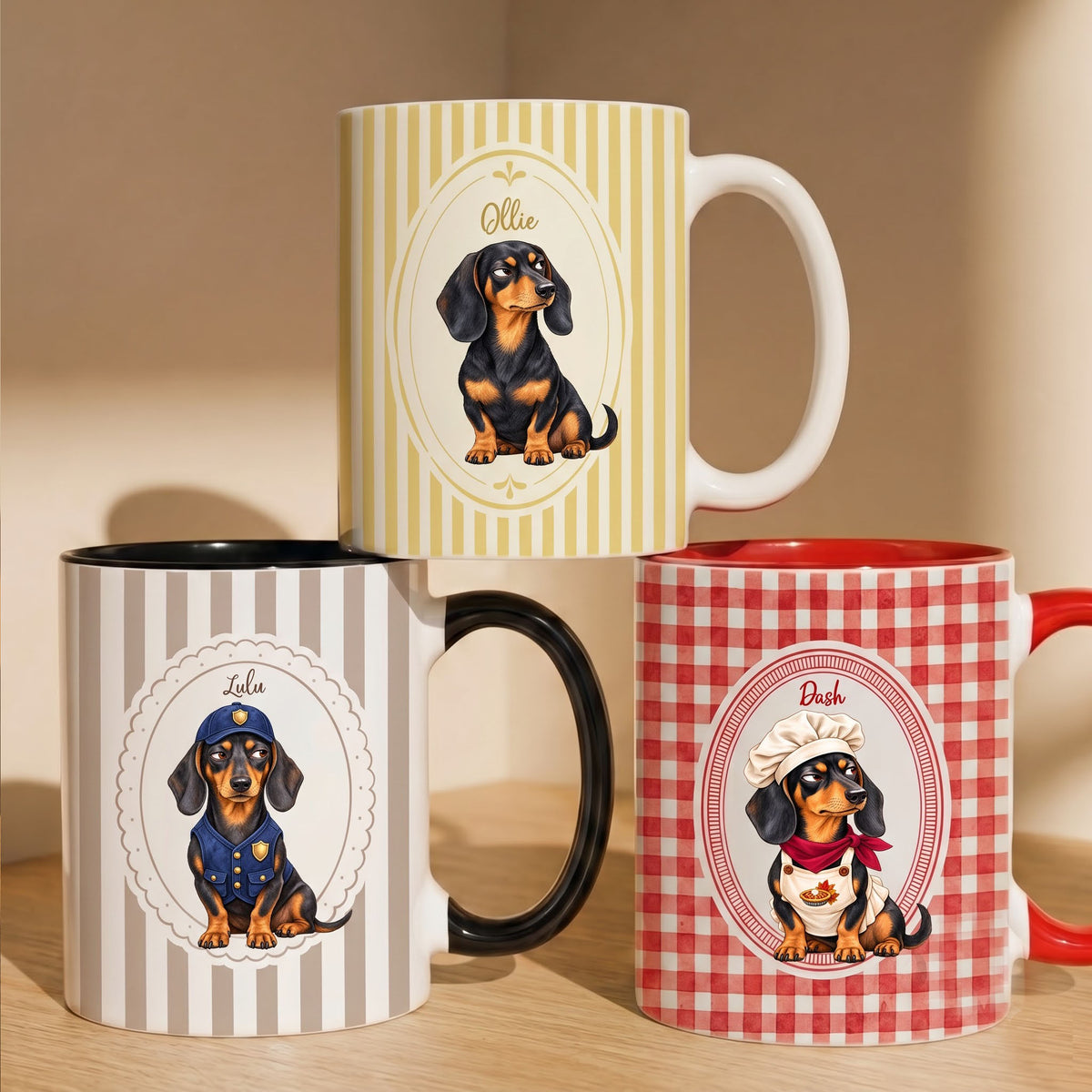 Personalized Dachshund Mug, Gifts for Dachshund Lovers